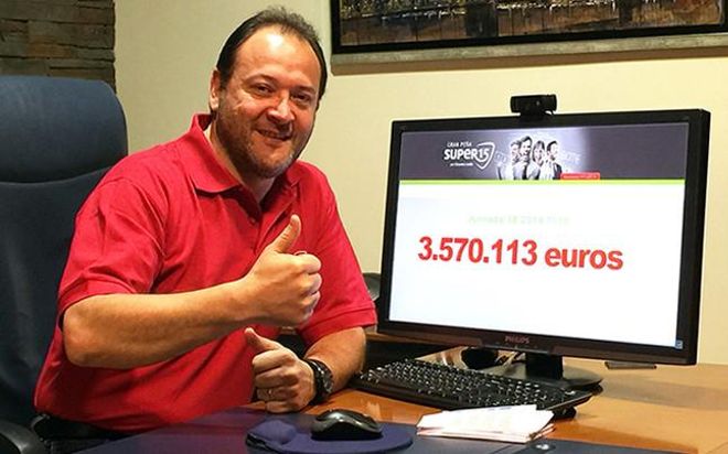 Premio millonario para la peña de Eduardo Losilla Premio millonario para la peña de Eduardo Losilla