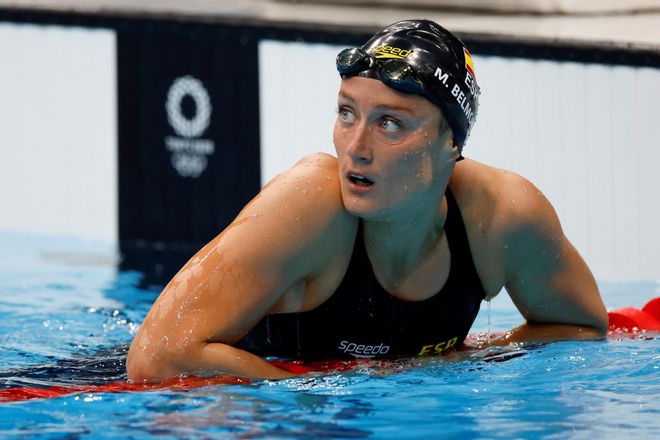 La nadadora española Mireia Belmonte, durante su participación en Tokio 2020 La nadadora española Mireia Belmonte, durante su participación en Tokio 2020