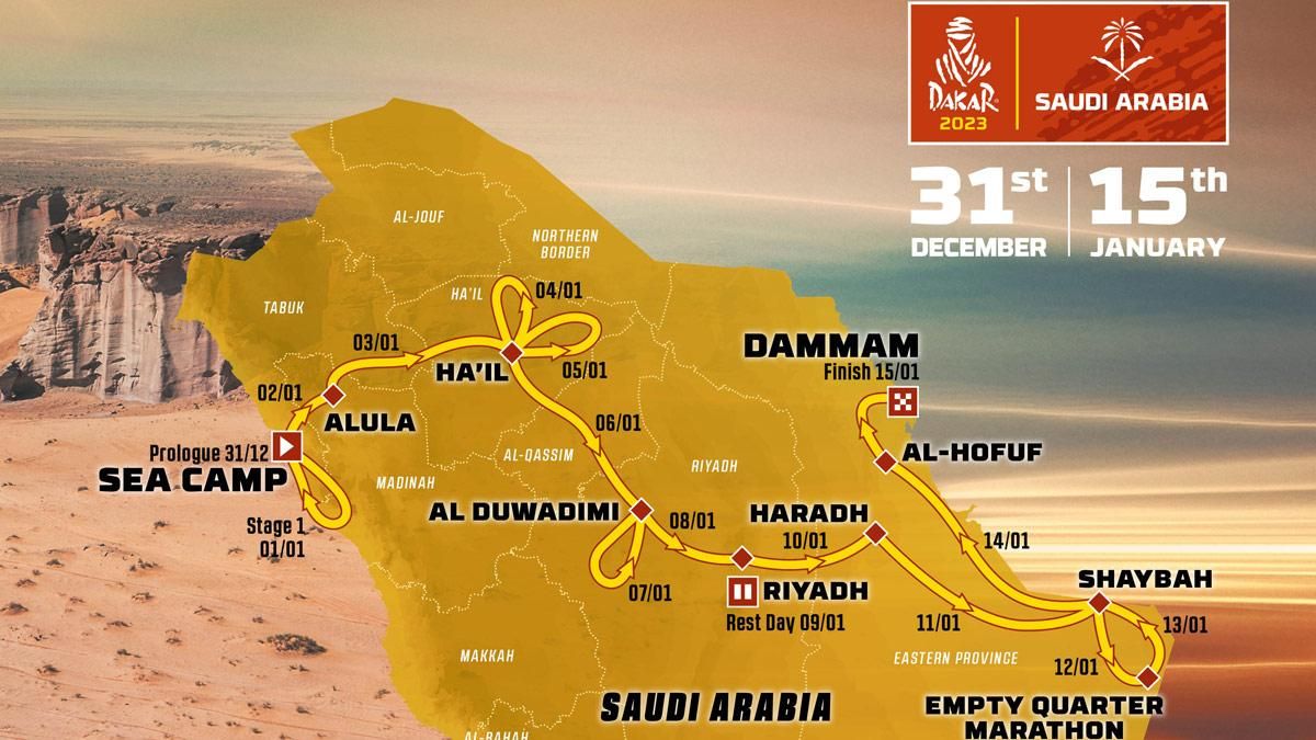 Primera etapa del Rally Dakar 2023: Horario, perfil, recorrido y dónde seguir la primera etapa del Dakar