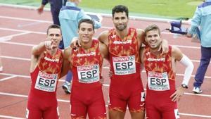 España opta al podio en el 4x400 masculino
