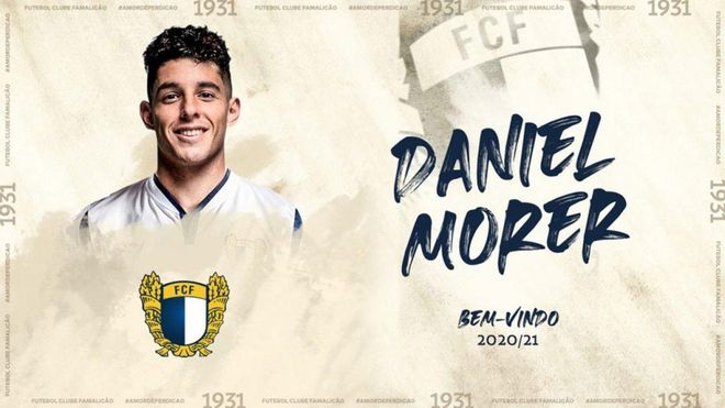 Dani Morer, exjugador del Barça B, ahora en las filas del Famalicao Portugués Dani Morer, exjugador del Barça B, ahora en las filas del Famalicao Portugués