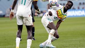 Idrissa Gana Gueye durante el Ecuador-Senegal.