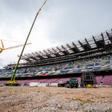 El Camp Nou por dentro, durante las obras de reconstrucción