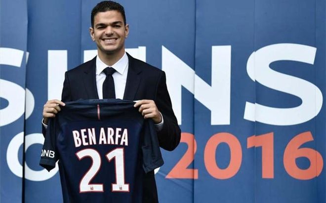 Hatem Ben Arfa, en su presentación como nuevo jugador del PSG Hatem Ben Arfa, en su presentación como nuevo jugador del PSG