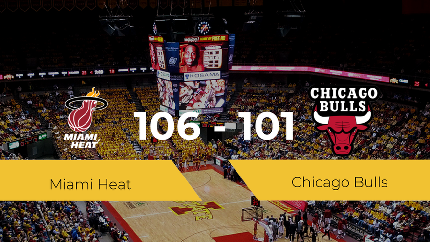 Miami Heat derrota a Chicago Bulls (106-101)