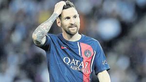 Messi, durante el último partido con el PSG ante el Clermont