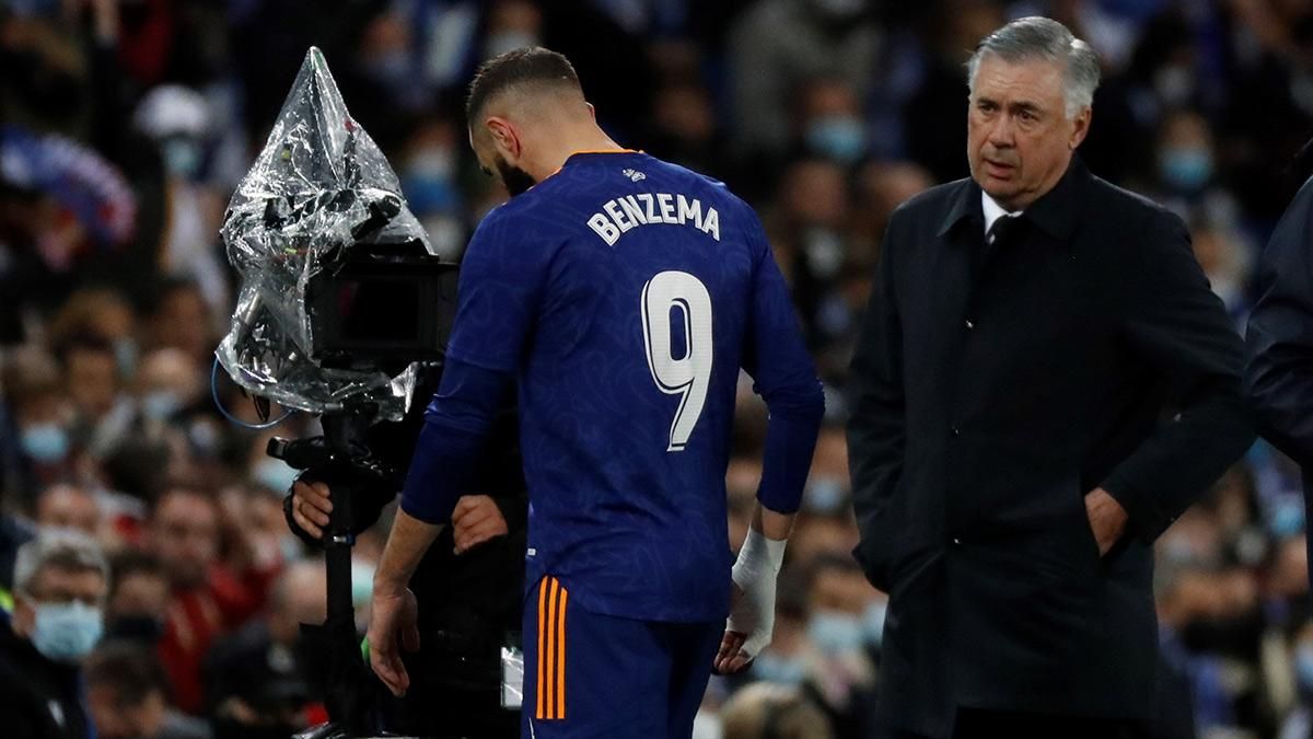 Benzema abandonó el terreno de juego cariacontecido Benzema abandonó el terreno de juego cariacontecido