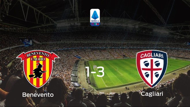 El Cagliari se impone al Benevento y consigue los tres puntos (1-3) El Cagliari se impone al Benevento y consigue los tres puntos (1-3)