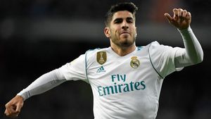 Marco Asensio celebrando su gol frente a Las Palmas Marco Asensio celebrando su gol frente a Las Palmas