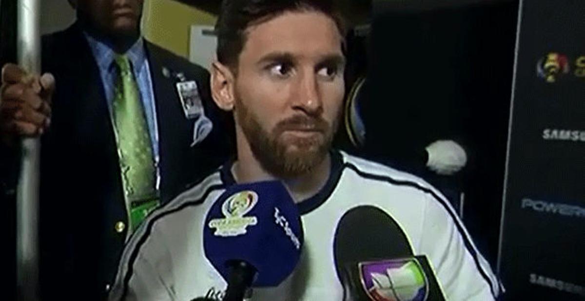 Así anunció Messi su retirada de la selección