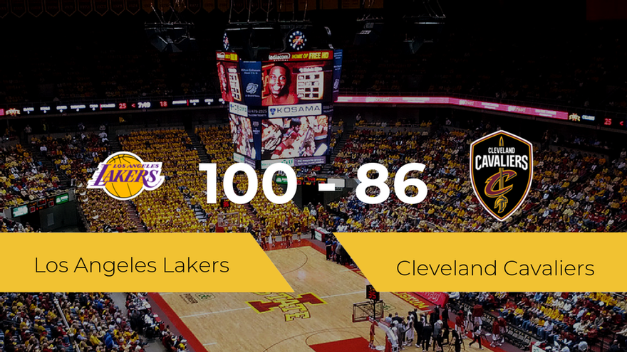 Los Angeles Lakers win against Cleveland Cavaliers 100-86