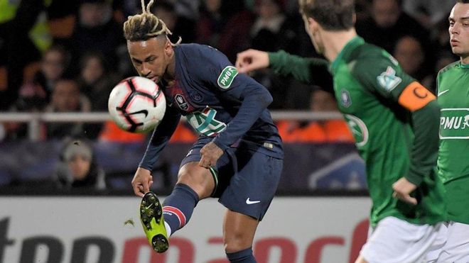 Neymar celebró su partido número 50 con el PSG con gol. Neymar celebró su partido número 50 con el PSG con gol.