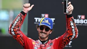 Francesco Bagnaia, tras ganar la carrera al sprint de Mugello.