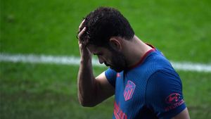 Diego Costa con la camiseta del Atlético de Madrid Diego Costa con la camiseta del Atlético de Madrid