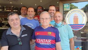Algunos de los miembros de la junta de la PB Cotlliure, en la sede Algunos de los miembros de la junta de la PB Cotlliure, en la sede