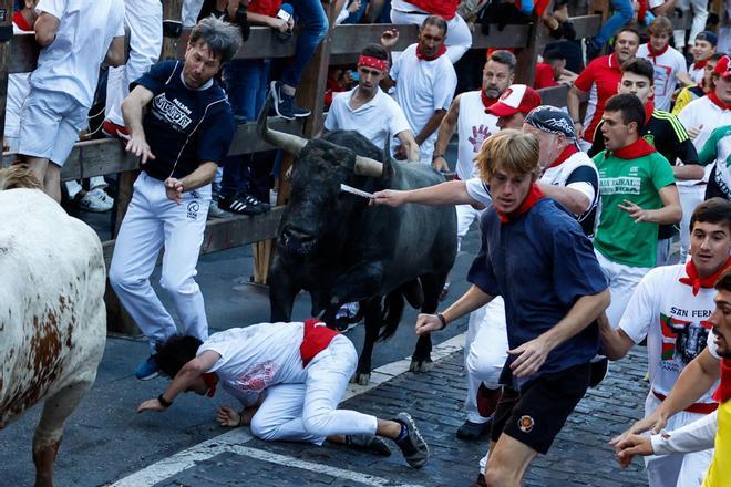 Revive el tercer encierro de hoy en los Sanfermines