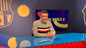 García Pimienta hizo balance de la primera vuelta en Barça TV García Pimienta hizo balance de la primera vuelta en Barça TV