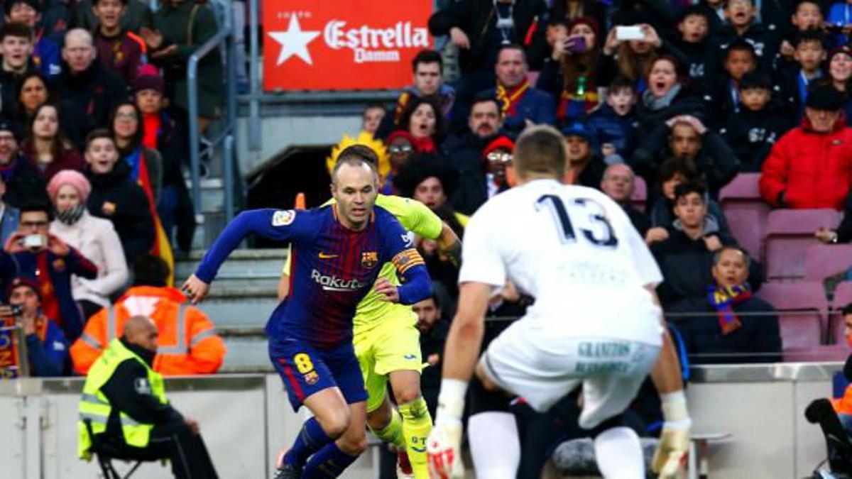 LALIGA | FC Barcelona - Getafe (0-0): El detalle de Iniesta