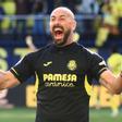Pepe Reina, celebrando un gol del Villarreal